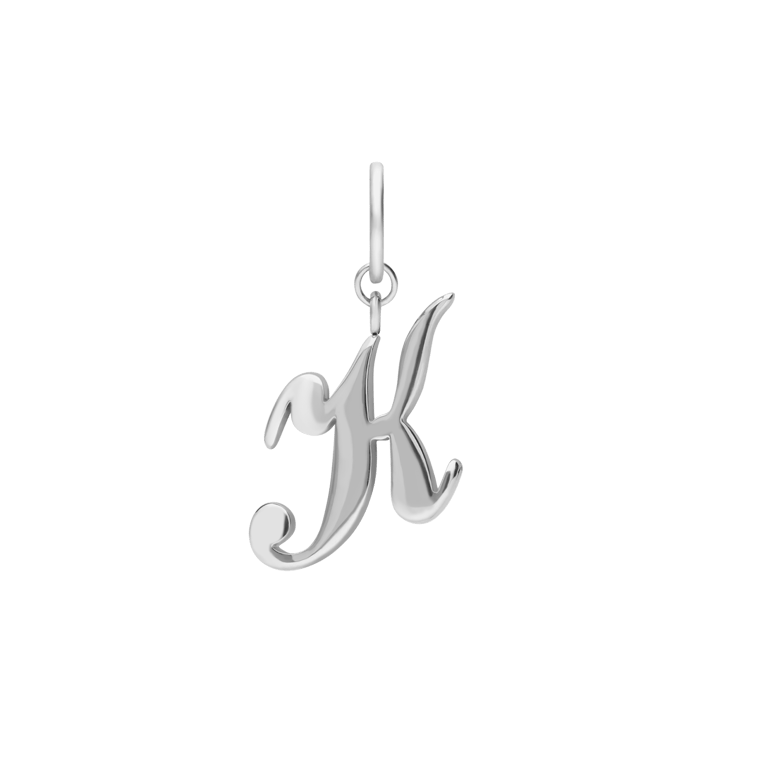 Charm aus Edelstahl, Buchstabe