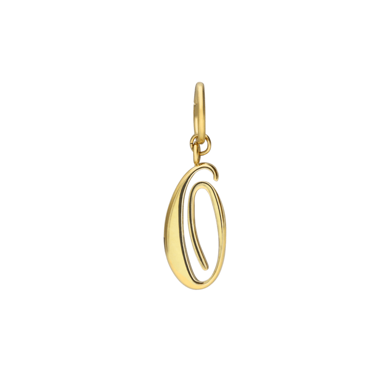Stalen goldplated letterhanger voor dames
