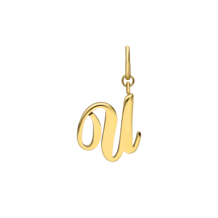Stainless steel goldplated bedel letter