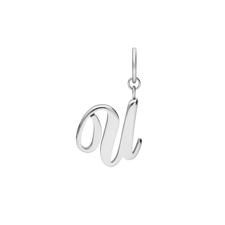 Charm aus Edelstahl, Buchstabe