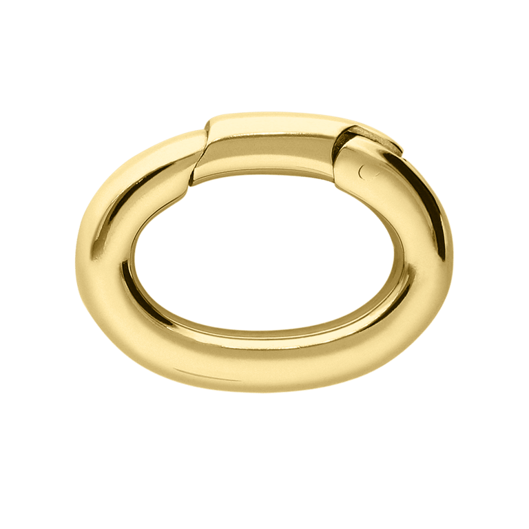 Stalen Goldplated Bedel Sluiting Rond Mm Lucardi Nl