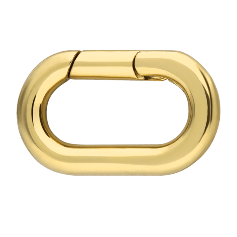 Stalen goldplated hanger met plating voor dames
