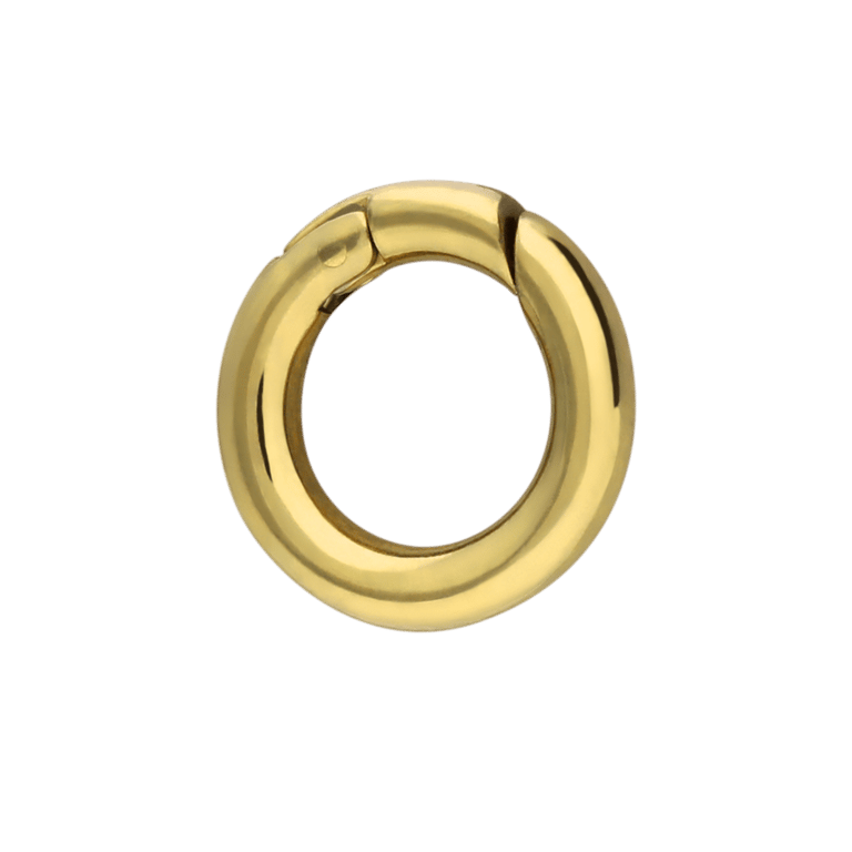 Stainless steel goldplated hanger met plating 15mm voor dames