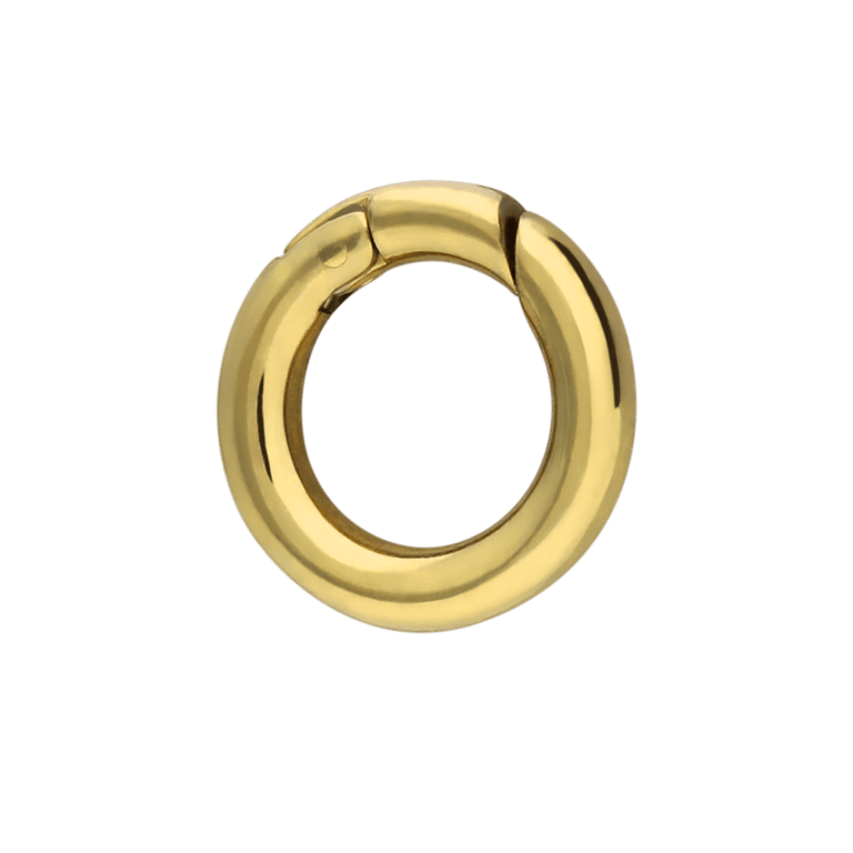 Stalen goldplated hanger met plating 15mm voor dames