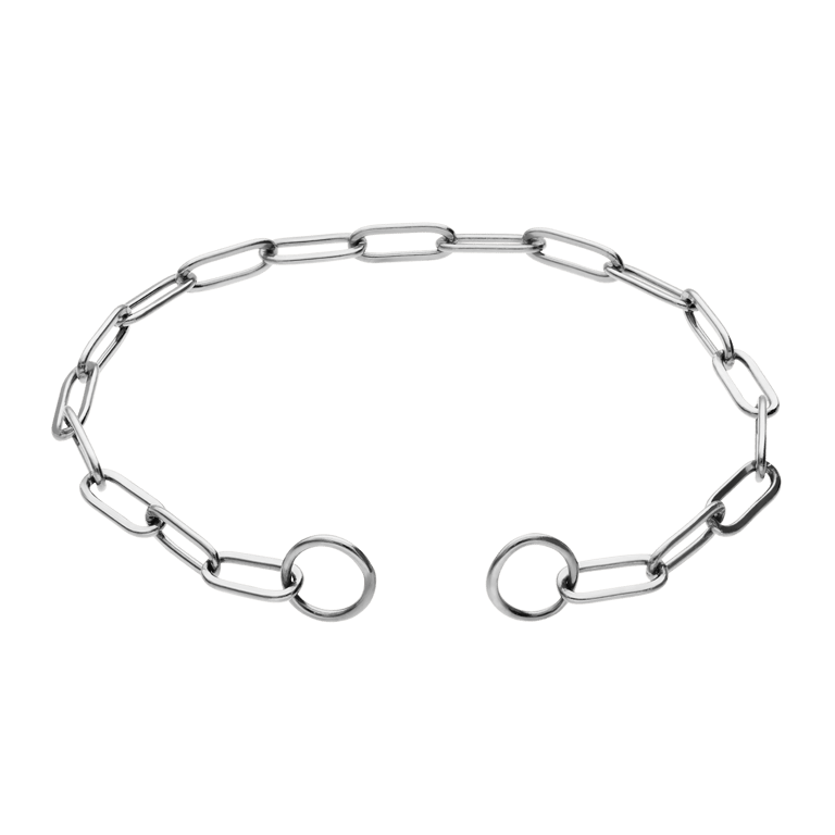 Bettelarmband aus Edelstahl, Closed-Forever-Glied