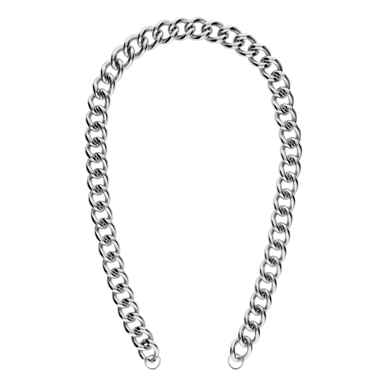 Stainless steel bedelketting gourmet voor dames