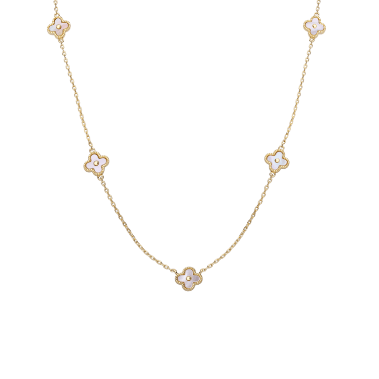 Zilveren goldplated ketting met hanger voor dames