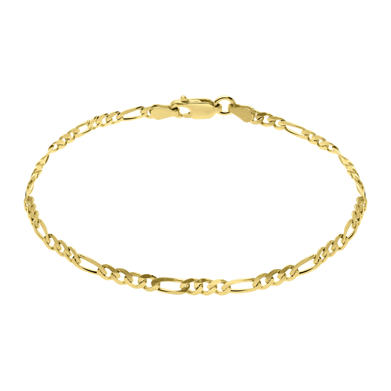 Zilveren goldplated kinderarmband schakelarmband