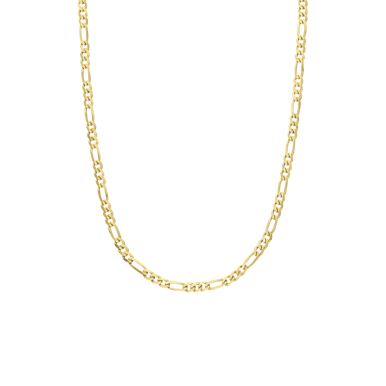 Zilveren goldplated kinderschakelketting