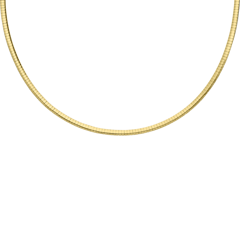 Zilveren goldplated ketting voor dames