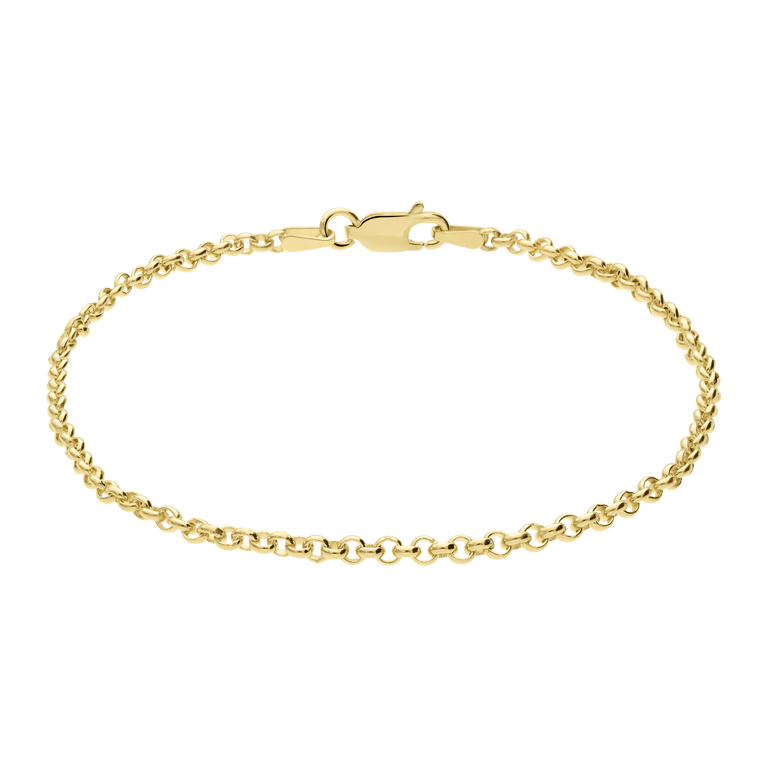 Zilveren goldplated armband jasseron