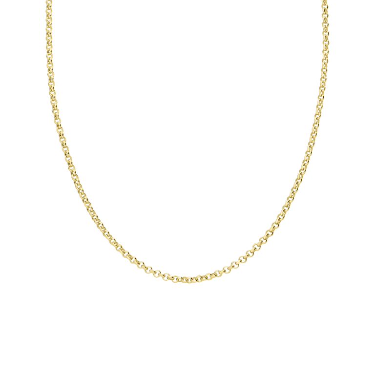 Zilveren goldplated ketting jasseron