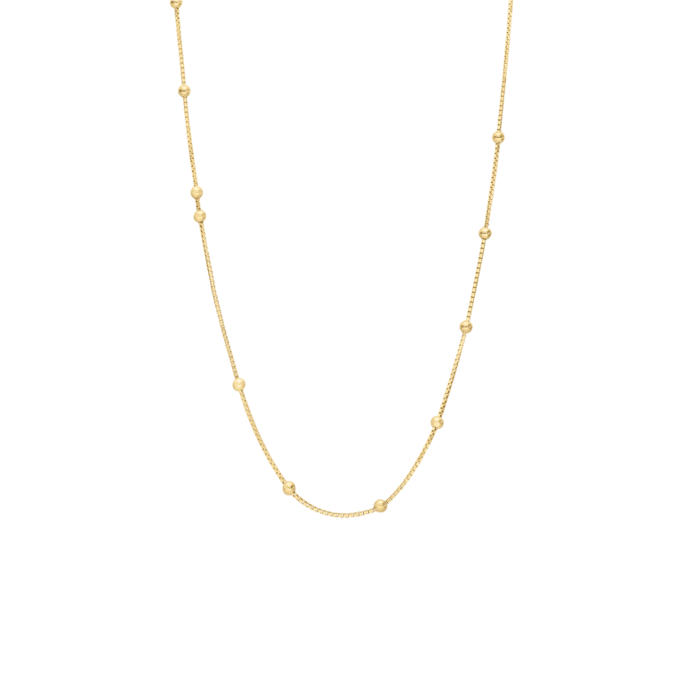 Zilveren goldplated ketting voor dames