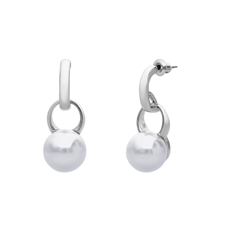 Bijoux zilverkleurige oorhangers voor dames