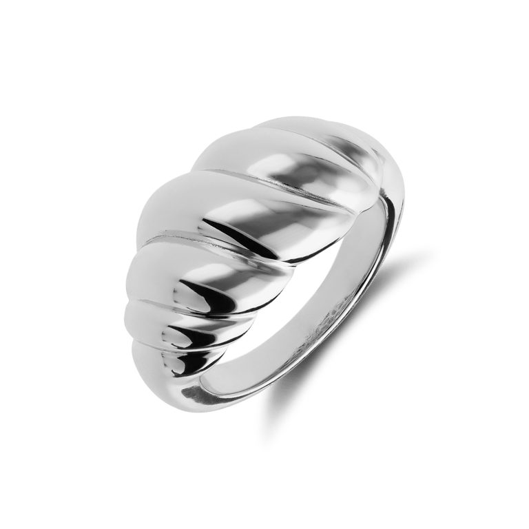 Ring aus 925er Silber, Croissant