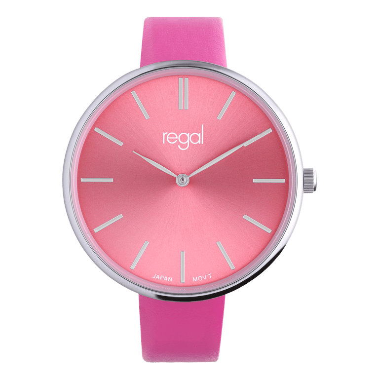 Regal dames horloge met fuchsia band