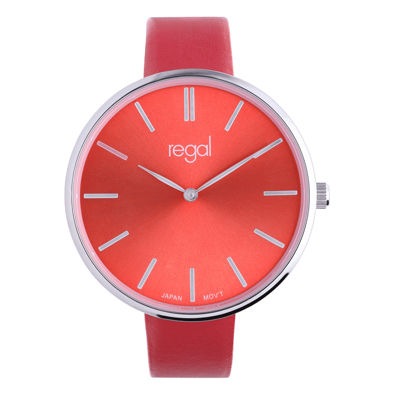 Regal dames horloge met rode band