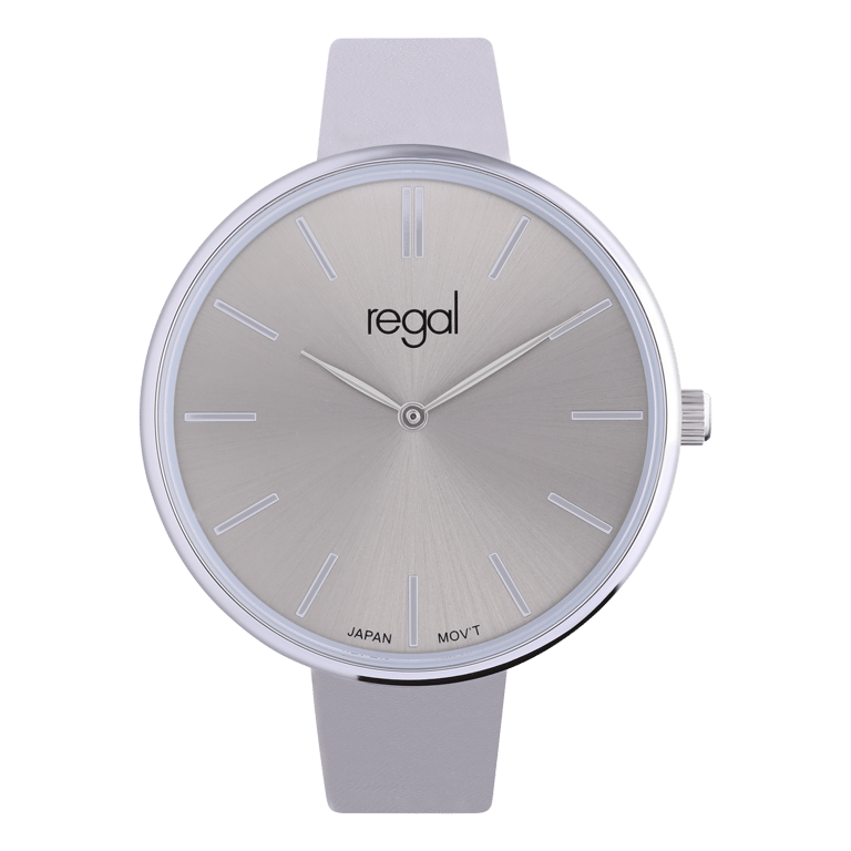 Regal dames horloge met grijze band