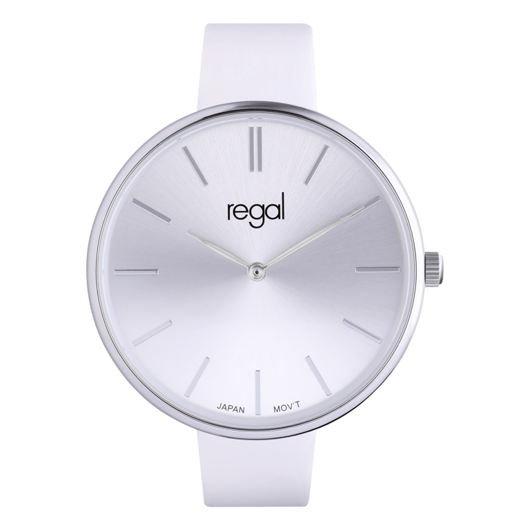 Regal dames horloge met witte band