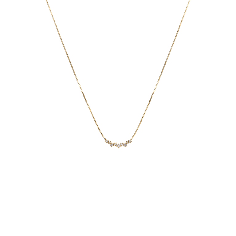 14 Karaat gouden ketting diamant 0,18ct