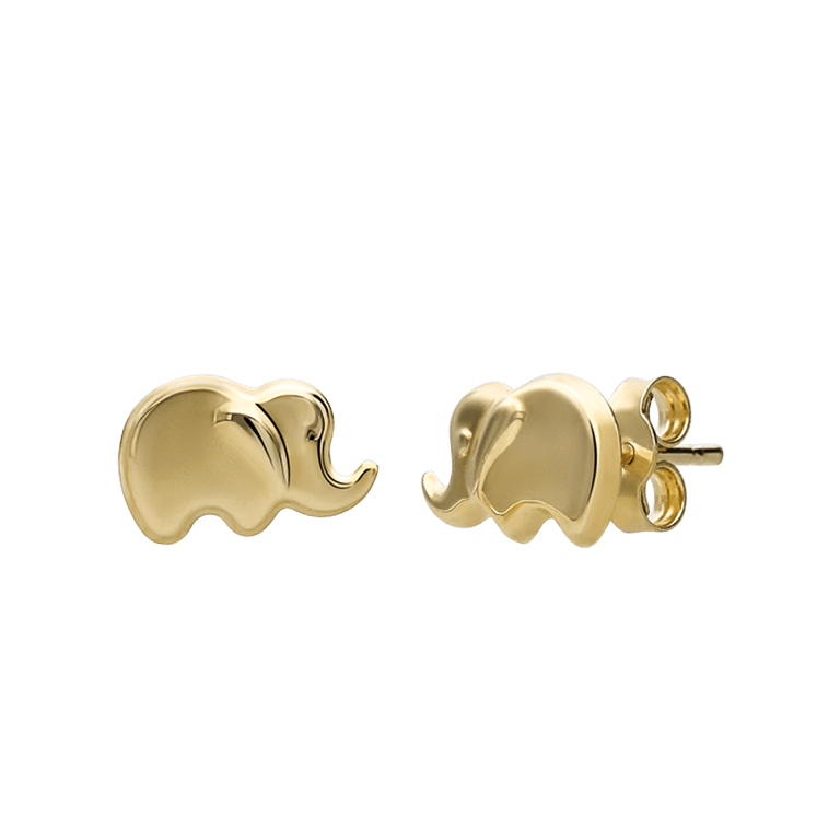 Ohrring aus 375er Gold, Elefant