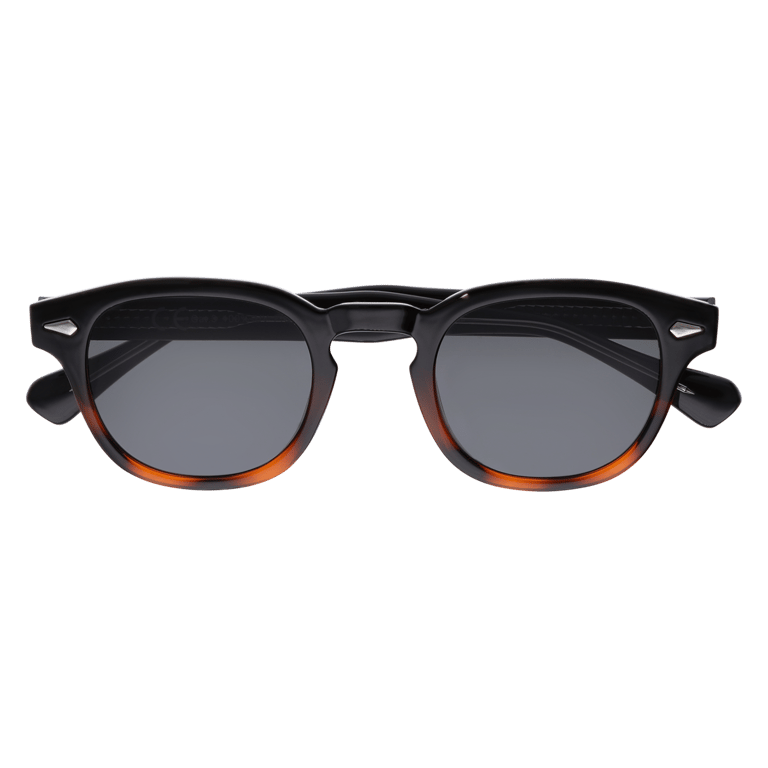 Sonnenbrille mit schwarz-braunem Rahmen