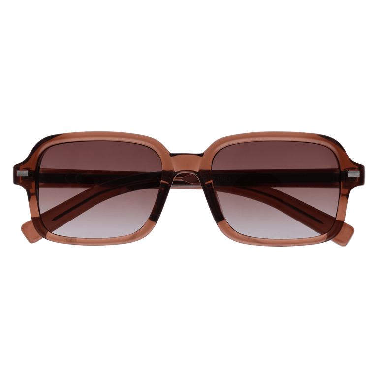 Braune Sonnenbrille mit braunen Gläsern