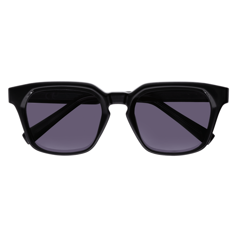 Schwarze quadratische Retrosonnenbrille