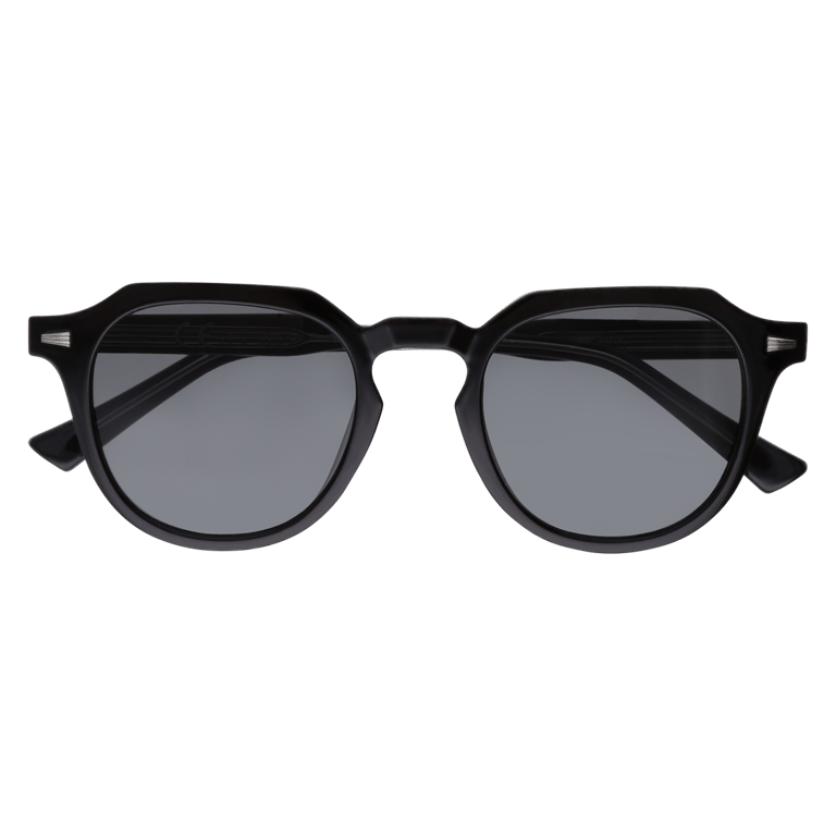 Schwarze Sonnenbrille, rund