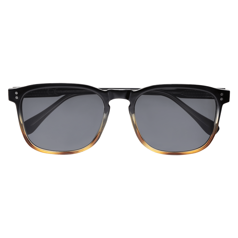 Schwarz-braune quadratische Sonnenbrille