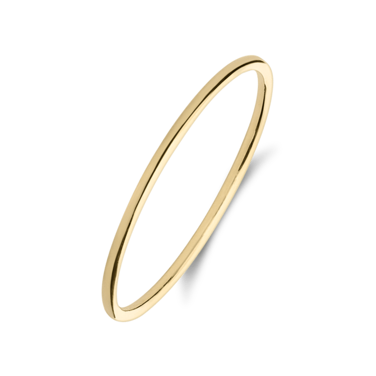 14 Karat Gelbgoldring schmal