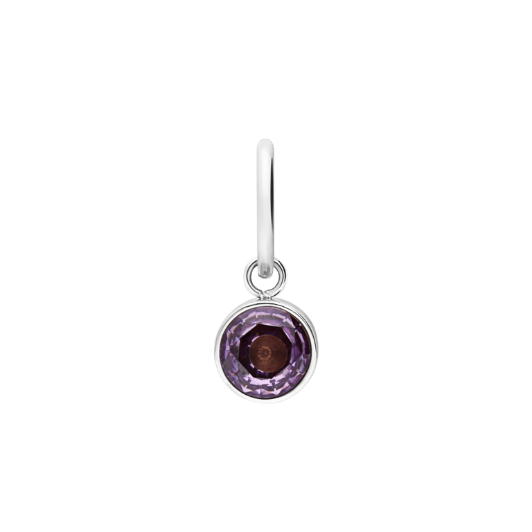 Charm aus Edelstahl, Geburtsstein, Juni