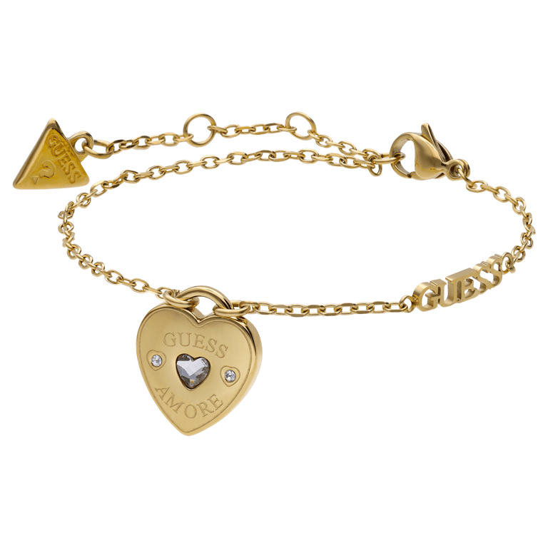 Guess stalen goldplated armband AMORE