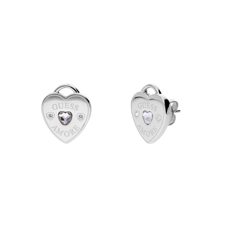 Guess stalen oorbellen AMORE