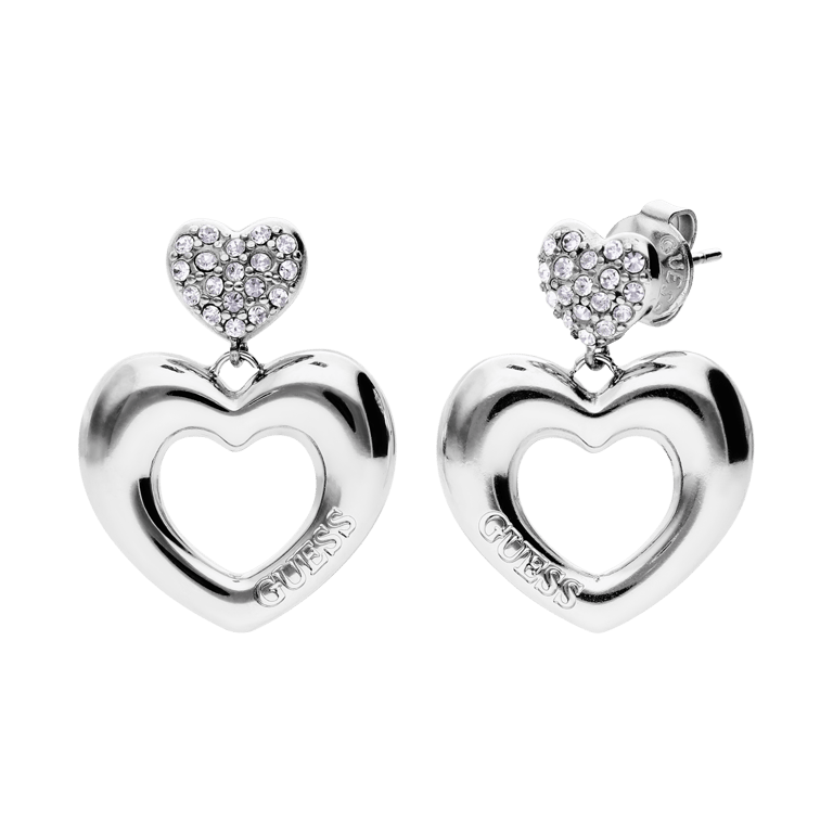 Guess Stainless steel oorknoppen CRAZY IN LOVE