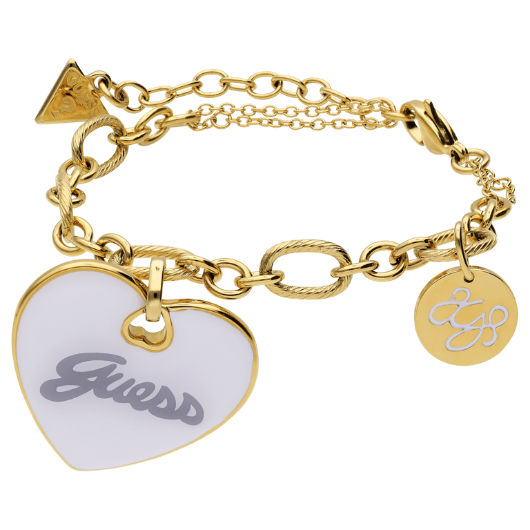 Guess stainless steel goldplated armband bedelarmband voor dames