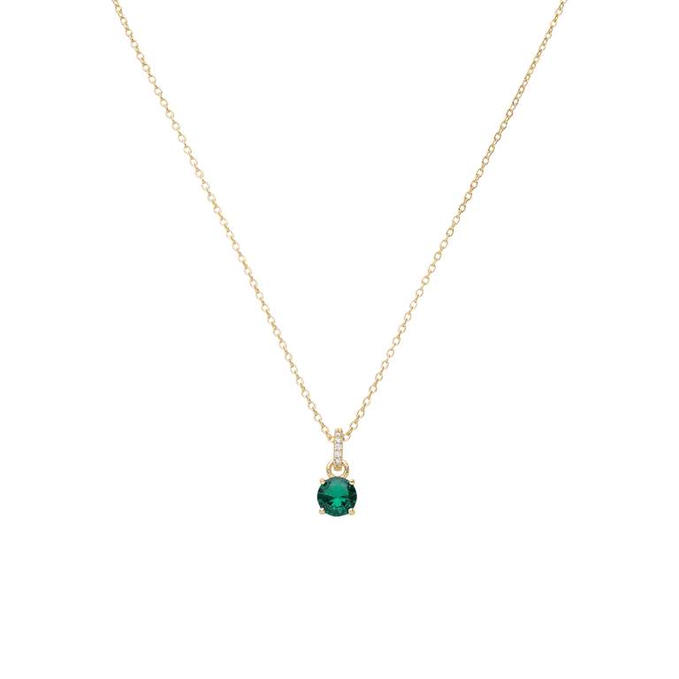 Zilveren goldplated ketting met hanger voor dames