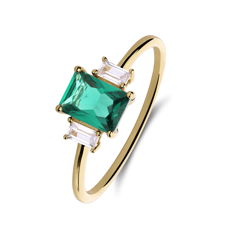 Zilveren ring met zirkonia voor dames
