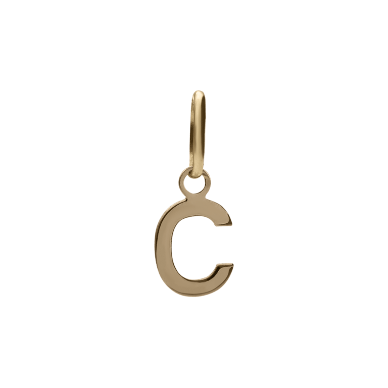 14 Karat Gold Buchstabenanhänger Alphabet