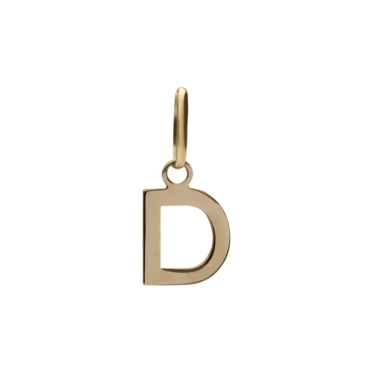 14 karaat gouden letter hanger alfabet