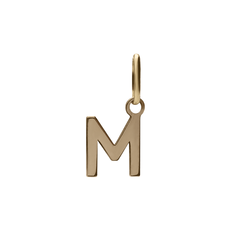 14 Karat Gold Buchstabenanhänger Alphabet