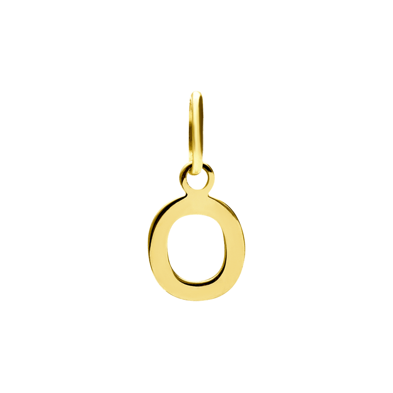 14 karaat gouden letter hanger alfabet