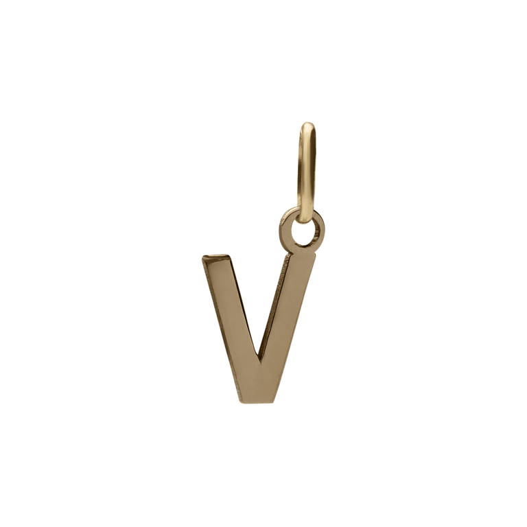 14 karaat gouden letter hanger alfabet