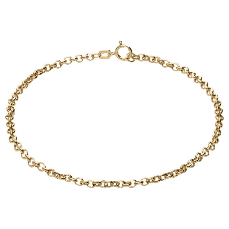14 Karat Gelbgold Armband Jasseron Kette