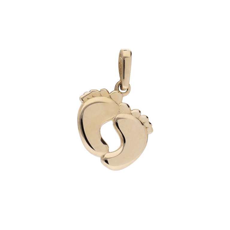 9 karaat hanger baby voetjes