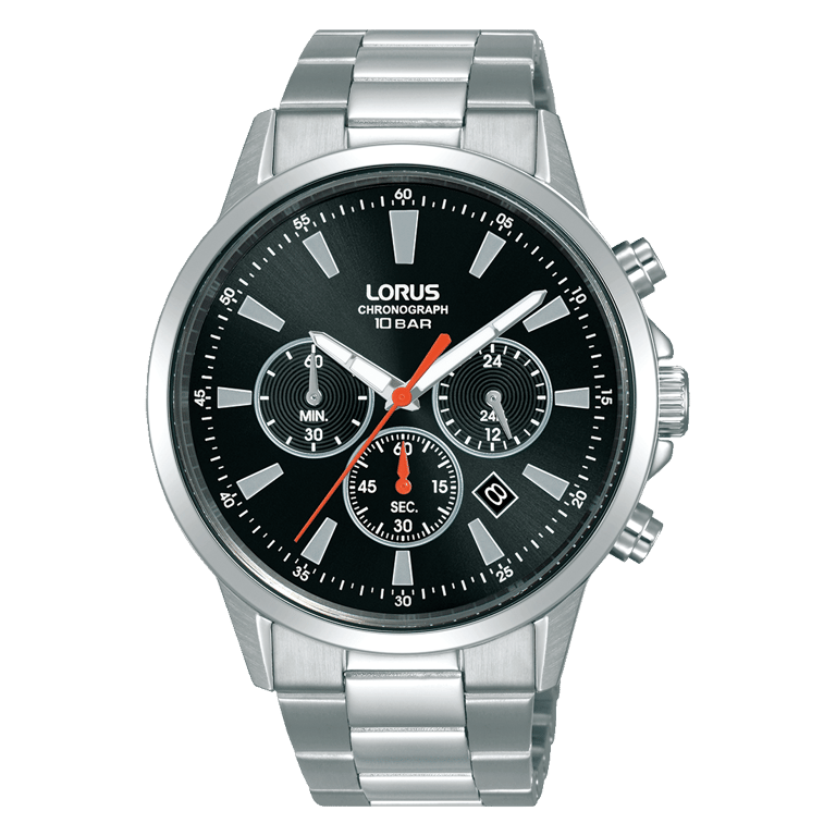 Lorus chronograaf horloge met stainless steel band