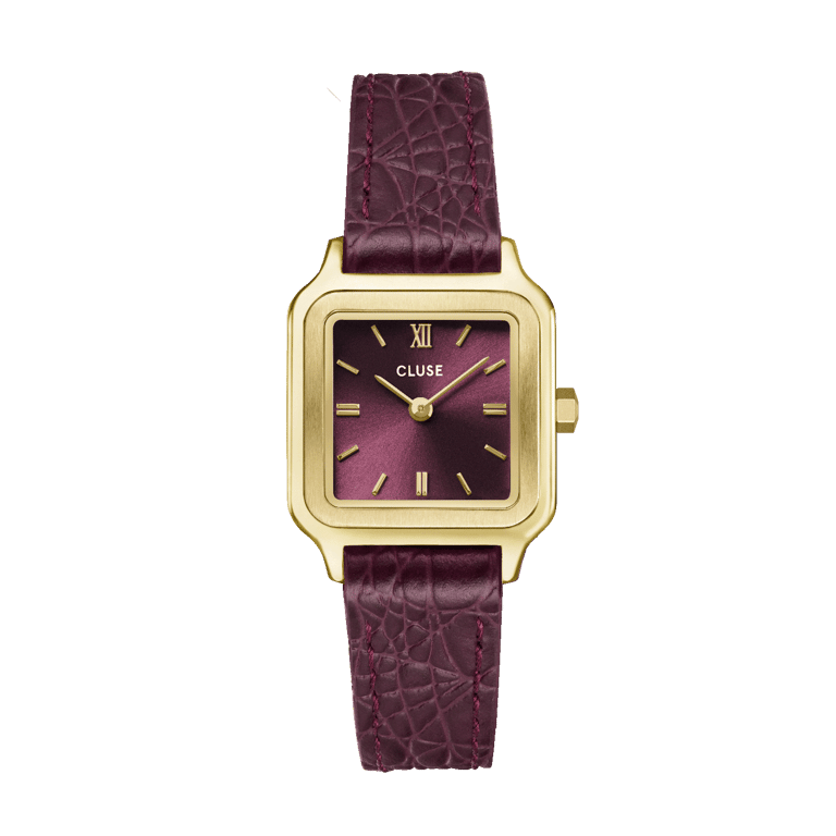 CLUSE - Gracieuse Petite horloge goudkleurig leer
