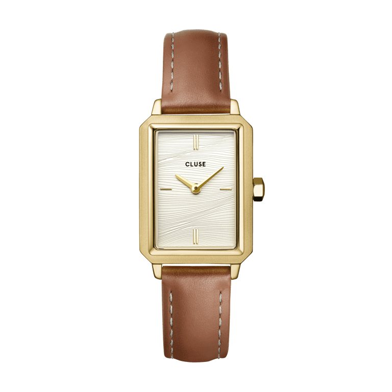 CLUSE - Fluette horloge goudkleurig leer