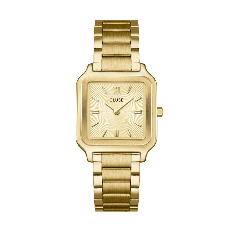 CLUSE – Anmutige Uhr aus goldfarbenem Stahl