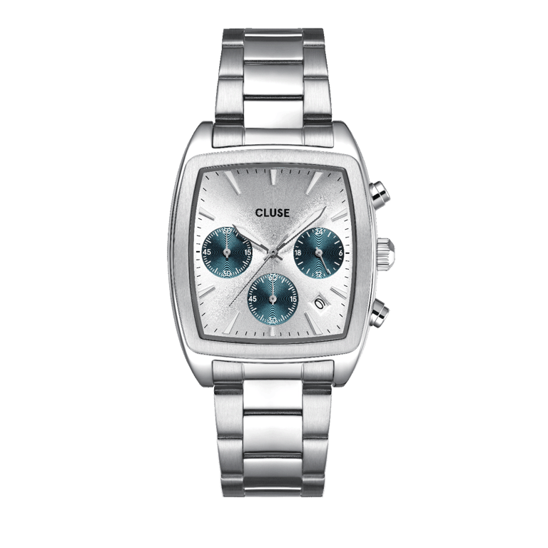 CLUSE - Quartaut horloge zilverkleurig stainless steel
